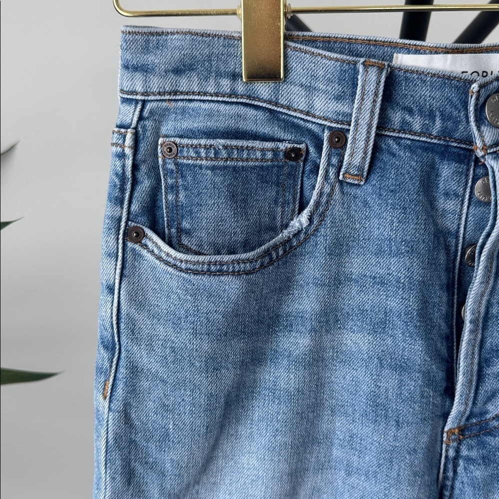 DENIM FORUM Arlo High Rise Straight 28L | Light Wash | Women’s 26 - Picture 6 of 11